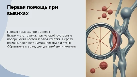 первая помощь при вывихах