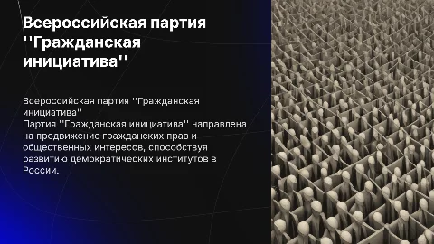 Всероссийская политическая партия "гражданская инициатива"