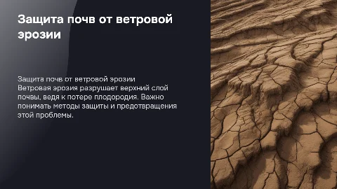 защита почв от ветровой эроззии