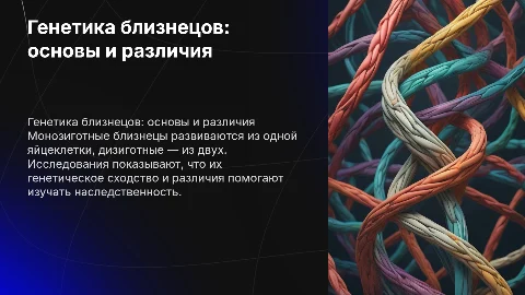 Генетика близнецов: монозиготные и дизиготные