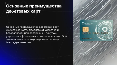 дебетовые карты