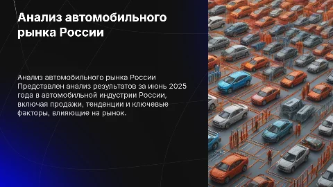 Анализ итогов за июнь 2025 года в автомобильном бизнесе в России