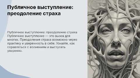 Публичное выступление. Борьба со страхами и преодоление