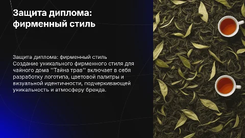Защита дипломной работы: создание фирменного стиля