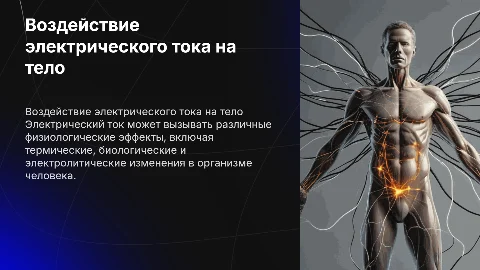 комплексное воздействие тока на организм человека