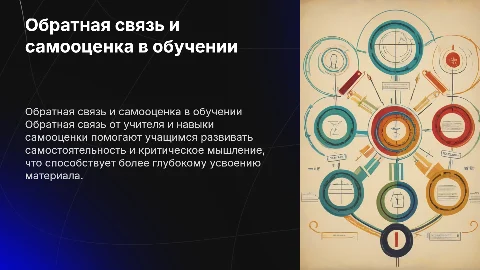Обратная связь от учителя и использование самооценки