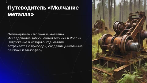 Разработка путеводителя «Молчание металла» в России