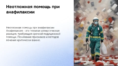 Неотложная помощь при анафилаксии: важные аспекты