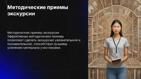 Методические приемы проведения экскурсии