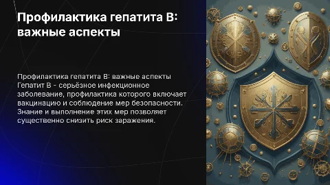 Профилактика вирусного гепатита B