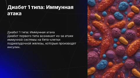 Диабет первого типа: патогенез и иммунные атаки