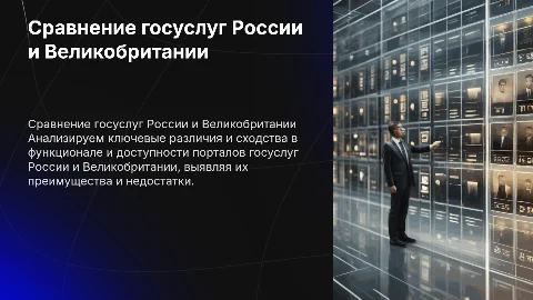 Сравнительный анализ порталов госуслуг России и Великобритании