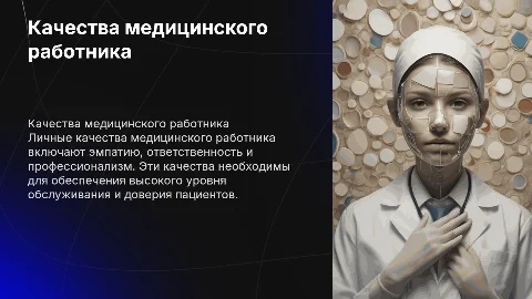 Личные качества медицинского работника по профессии