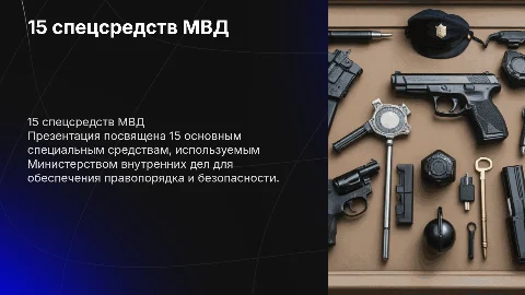 15 спец средств мвд презентация