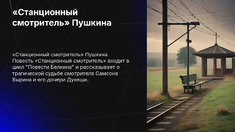 "Станционный смотритель" А.С. Пушкина