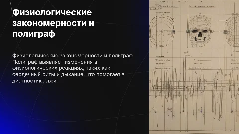 Физиологические закономерности диагностики лжи с полиграфом