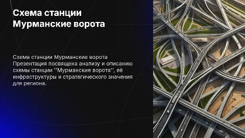 Схема станции Мурманские ворота