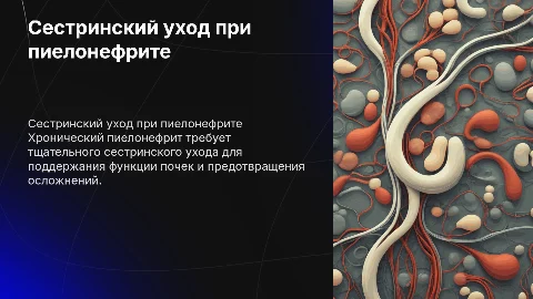 Сестринский процесс при хроническом пиелонефрите