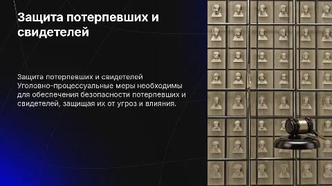 Способы обеспечения безопасности потерпевших и свидетелей