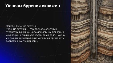 Бурение скважин
