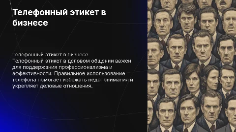 Телефонный этикет в деловом общении