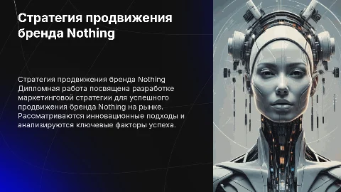 Разработка маркетинговой стратегии продвижения бренда Nothing