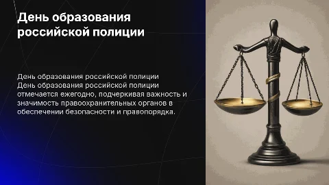 Праздник Дня образования российской полиции
