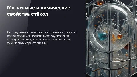 Презентация: Исследование магнитных и химических свойств стекол