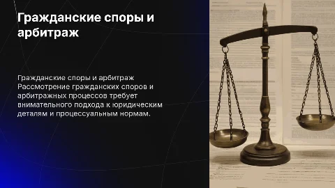 Гражданские споры, порядок на рассмотрение.Арбитражные судоходства