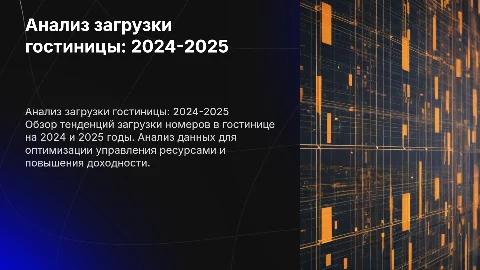Анализ загрузки гостиницы на 2024 и 2025 годы