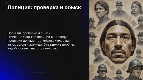 Закон о полиции: проверка документов и обыск