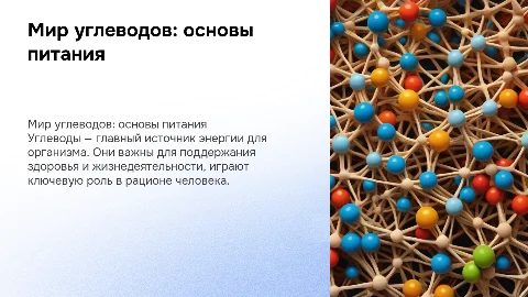 Мир углеводов