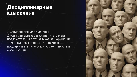 дисциплинарные взыскания