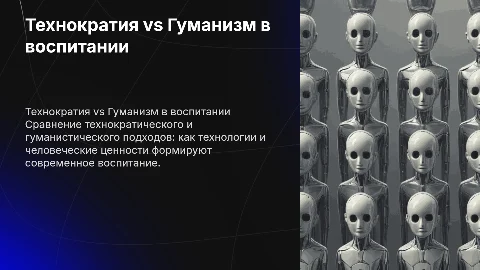 Технократический и гуманистический подход к воспитанию