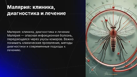 малярия клиника диагностика лечение