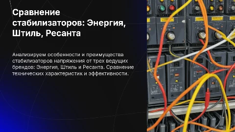 Сравнение инверторных стабилизаторов Энергия, Штиль, Ресанта