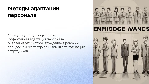 Методы адаптации персонала