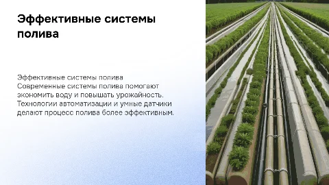 Системы полива