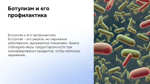 ботулизм и его профилактика