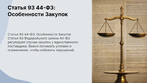 Статья 93 44-ФЗ