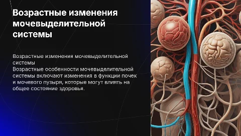 Возрастные особенности мочевыделительной системы
