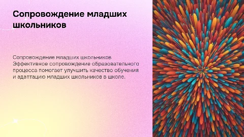 Сопровождение образовательного процесса у школьников