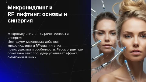 Микронидлинг и RF-лифтинг: принципы и механизмы действия