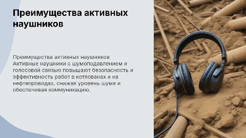 Плюсы противошумных активных наушников с голосовой связью