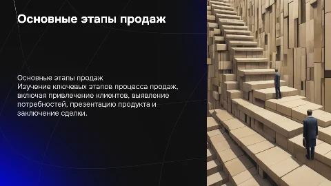 Основные этапы продаж