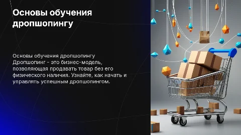 Обучение дропшопингу