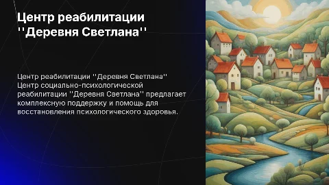центр социально - психологической реабилитации "Деревня Светлана