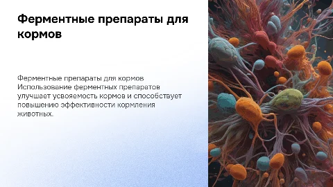 Ферментные препараты в подготовки кормов