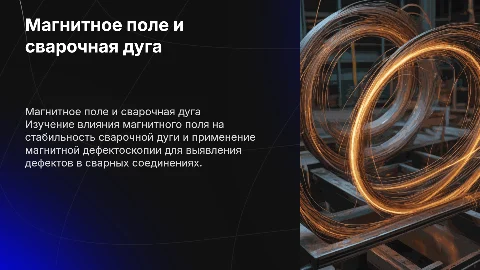 Влияние магнитного поля на сварочную дугу и дефектоскопию
