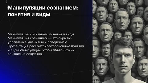 Манипуляция сознанием: понятия и виды с картинками